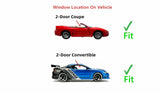 Passenger Right Side Door Window Door Glass Compatible with Mitsubishi Eclipse 1995-1999 / Eagle Talon 1995-1998 Models