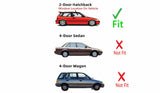 Passenger Right Side Door Window Door Glass Compatible with Honda Civic 2 Door Hatchback 1990-1991 Models