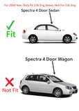 Tempered Passenger Right Side Rear Door Window Door Glass Compatible with Kia Spectra 4 Door Sedan 2005-2009 Models (Also Fit 2004 Spectra 2.0L ENG Sedan)