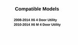 Driver Left Side Front Door Window Door Glass Compatible with BMW X6 2008-2014 Models