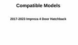 Driver Left Side Rear Door Window Door Glass Compatible with Subaru Impreza 4 Door Hatchback 2017-2023 Models