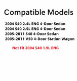 Driver Left Side Front Door Window Door Glass Compatible with Volvo S40 2.4L Eng & 2.5L Eng 2004 Models / S40 & V50 2005-2011 Models