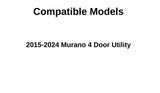 Tempered Driver Left Side Front Door Window Door Glass Compatible with Nissan Murano 2015-2024 Models