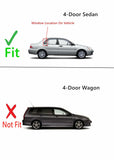 Passenger Right Side Rear Vent Window Vent Glass Compatible with Mitsubishi Lancer 4 Door Sedan 2002-2007 Models