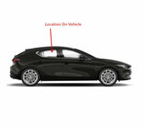 Passenger Right Side Rear Door Window Door Glass Compatible with Mazda 3 4-Door Hatchback 2019-2025 Models