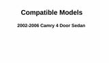Front Windshield Rubber Molding Compatible with Toyota Camry 2002-2006 Models