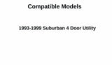 OEM Passenger Right Side Rear Quarter Window Quarter Glass Compatible with Chevrolet Suburban/GMC Suburban 1993-1999 4-Door Models