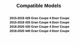 Passenger Right Side Rear Door Window Door Glass Compatible with BMW 428i Gran Coupe / 430i Gran Coupe / 435i Gran Coupe / 440i Gran Coupe 2015-2020 Models