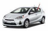 Driver Left Side Rear Door Window Door Glass Compatible with Toyota Prius C 4 Door Hatchback 2012-2019 Models