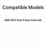 Driver Left Side Rear Door Window Door Glass Compatible with Nissan Titan 4 Door Crew Cab 2004-2015 Models