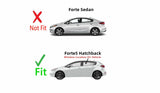 Driver Left Side Rear Door Window Door Glass Compatible with Kia Forte5 2014-2018 Models