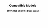 Passenger Right Side Front Door Window Door Glass Compatible with Lexus ES300 1997-2001 Models