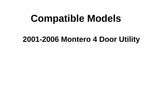 Driver Left Side Rear Vent Glass Vent Window Compatible with Mitsubishi Montero 2001-2006 Models