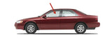 Driver Left Side Front Door Window Door Glass Compatible with Toyota Camry 1997-2001 Models