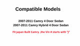 Passenger Right Side Front Door Window Door Glass Compatible with Toyota Camry / Camry Hybrid 4 Door Sedan 2007-2011 Japan Built Models