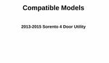 Passenger Right Side Front Door Window Door Glass Compatible with Kia Sorento 2013-2015 Models
