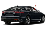 Tempered Passenger Right Side Front Door Window Door Glass Compatible with Kia Stinger 2018-2023 Models
