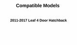 Driver Left Side Front Door Glass Door Window Compatible with Nissan Leaf 4 Door Hatchback 2011-2017 Models
