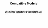 Passenger Right Side Front Door Window Door Glass Compatible with Hyundai Veloster 2019-2022 Models
