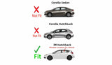 Driver Left Side Rear Door Window Door Glass Compatible with Toyota Corolla iM 2017-2018 Models/Scion iM 2016 Models