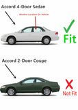Driver Side Rear Door Window Door Glass Compatible with Honda Accord 4 Door Sedan 1998-2002 Models