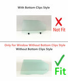 Driver Left Side Rear Door Window Door Glass Compatible with Kia Forte 4 Door Hatchback 2011-2013 Models