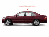 Driver Left Side Rear Door Window Door Glass Compatible with Lexus LS430 2001-2006 Models