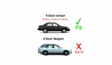 Passenger Right Side Rear Door Window Door Glass Compatible with Toyota Corolla 4 Door Sedan 1993-1997 Models
