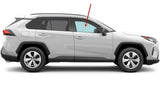 Passenger Right Side Front Door Window Door Glass Compatible with Toyota RAV4 / RAV4 Hybrid 2019-2025 Models ( Not Fit Rav4 Prime Or Plug-in Hybrid )