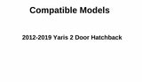 Driver Left Side Door Window Door Glass Compatible with Toyota Yaris 2 Door Hatchback 2012-2019 Models