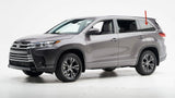 Driver Left Side Quarter Window Quarter Glass Chrome Moulding Compatible with Toyota Highlander / Highlander Hybrid 2014-2019 Models