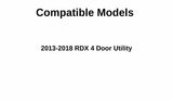 Passenger Right Side Rear Door Window Door Glass Compatible with Acura RDX 2013-2018 Models