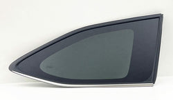 Chrome Moulding Style Passenger Right Side Quarter Window Quarter Glass Compatible with Toyota Highlander 2020-2025 Models