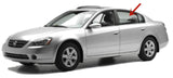 Driver Left Side Rear Door Window Door Glass Compatible with Nissan Altima 4 Door Sedan 2002-2006 Models