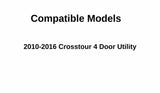 Passenger Right Side Rear Door Window Door Glass Compatible with Honda Crosstour 2010-2016 Models
