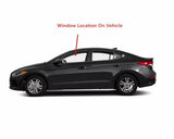 Driver Left Side Front Door Window Door Glass Compatible with Hyundai Elantra 4 Door Sedan 2017-2020 Models