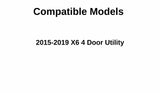Passenger Right Side Front Door Window Door Glass Compatible with BMW X6 2015-2019 Models
