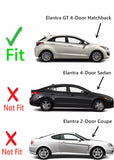 Passenger Right Side Front Door Window Door Glass Compatible with Hyundai Elantra GT 4 Door Hatchback 2013-2017 Models