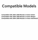 Driver Left Side Front Door Window Door Glass Compatible with Mazda 6 4 Door Sedan 2003-2008 Models