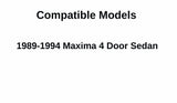 Passenger Right Side Front Door Window Door Glass Compatible with Nissan Maxima 4 Door Sedan 1989-1994 Models