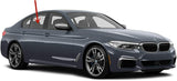 Passenger Right Side Rear Door Window Door Glass Compatible with BMW 530e / 530i / 540i / M550i 4 Door Sedan 2017-2023 Models