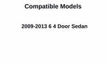 Passenger Right Side Rear Door Window Door Glass Compatible with Mazda 6 2009-2013 Models