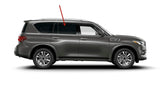 Tempered Passenger Right Side Rear Door Window Door Glass Compatible with Infiniti QX56 2011-2013, QX80 2014-2024, Nissan Armada 2017-2024 Models