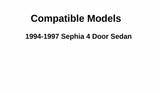 Driver Left Side Front Door Window Door Glass Compatible with Kia Sephia 1994-1997 Models