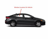 Passenger Right Side Rear Door Window Door Glass Compatible with Hyundai Elantra 4 Door Sedan 2017-2020 Models