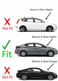 Passenger Right Side Front Door Window Door Glass Compatible with Hyundai Elantra 4 Door Sedan 2011-2016 Models