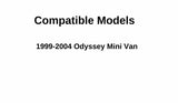 Driver Left Side Front Door Window Door Glass Compatible with Honda Odyssey 1999-2004 Models
