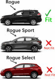 Bright Trim Style Driver Left Side Quarter Window Quarter Glass Compatible with Nissan Rogue 2014-2020 Models (Not For Rogue Sport or Rogue Select)