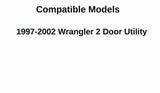 Glass Only Privacy Heated Rear Back Window Back Glass Compatible with Jeep Wrangler 1997-2002 Models
