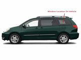 Movable with Antenna Style & Sunshade Hooks Passenger Right Side Quarter Window Quarter Glass Compatible with Toyota Sienna 2004-2010 Models